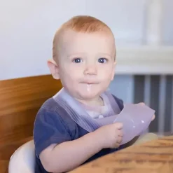 Ola Baby - Babador impermeável de silicone dobrável para bebê com estojo de viagem, limão Clearance