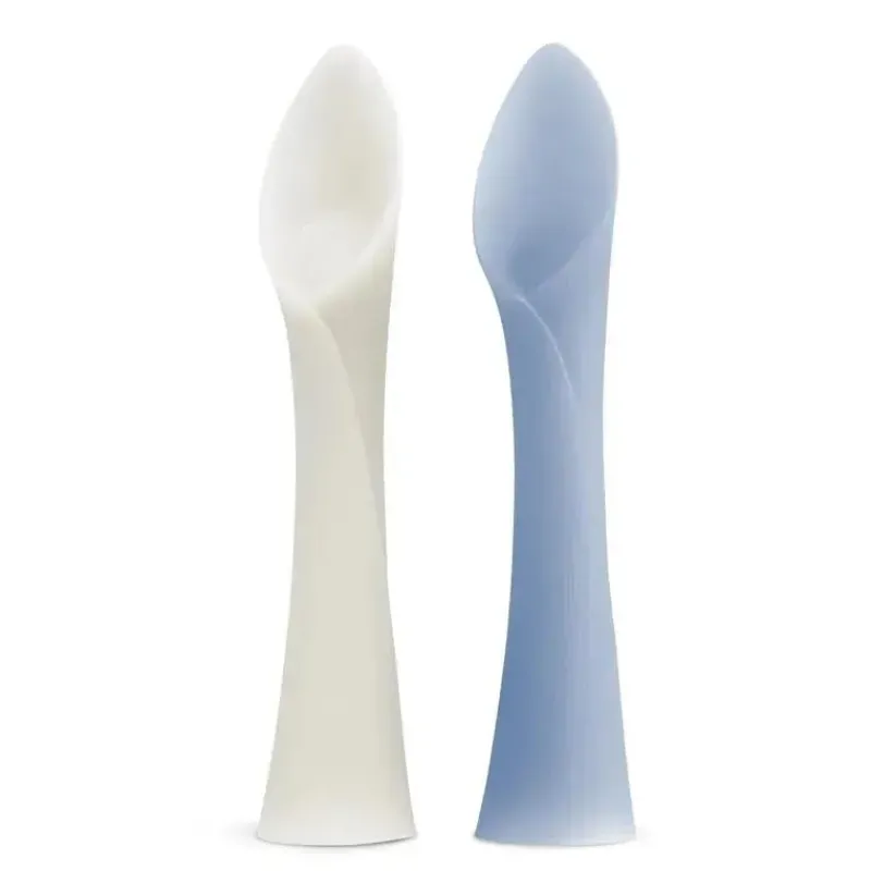 ola_baby__colher_de_trein_SKUMb46a8Jk_0.webp Ola Baby - Colher de treinamento com ponta macia 100% silicone para desmame conduzido por bebês, pacote com 2, pérola/mirtilo Outlet