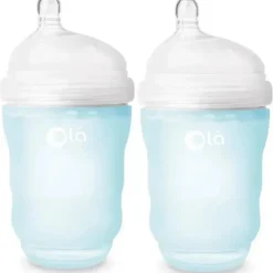 Olababy Ola Baby - garrafa suave para bebê menino de 8 onças, 2 unidades, céu Outlet