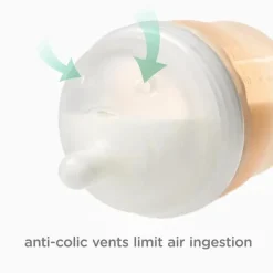 Ola Baby - Mamilo de substituição de silicone para mamadeira suave, pacote com 2, 0-3 meses/fluxo prematuro New