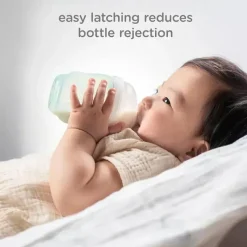 Ola Baby - Mamilo de substituição de silicone para mamadeira suave, pacote com 2, 0-3 meses/fluxo prematuro New