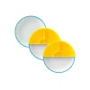 OmieBox Omie - Toddler Plate With Divider, Blue | 3 plates & 2 dividers Hot