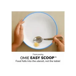 OmieBox Omie - Toddler Plate With Divider, Green | 3 plates & 2 dividers Clearance