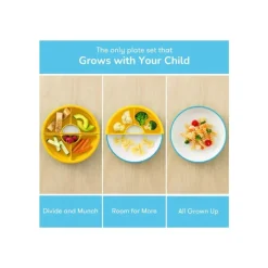 OmieBox Omie - Toddler Plate With Divider, Green Discount