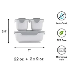 OmieBox Omie Box - Pacote de contêineres OmieGo - Pedra Online