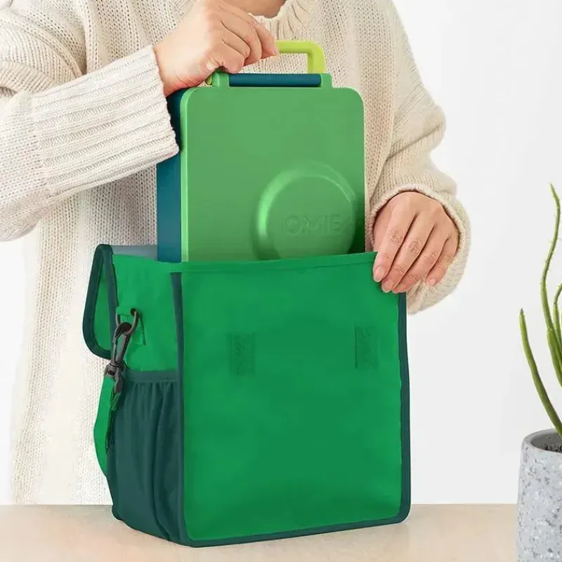 omiebox__bolsa_de_almoo_d_SKUG19YvlkD_2.webp OmieBox - Bolsa de almoço de nylon isolada Omie, verde New