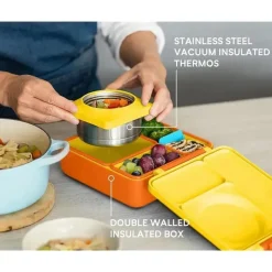 OmieBox - Caixa Bento Isolada com Jarra Térmica para Alimentos à Prova de Vazamento, Luz do Sol Clearance