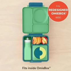 OmieBox - Garrafa de água de silicone à prova de vazamentos, verde New