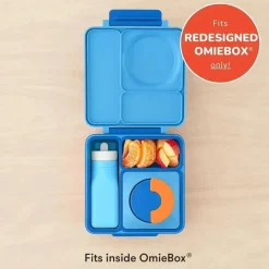 OmieBox - Garrafa de água de silicone à prova de vazamentos, azul Best