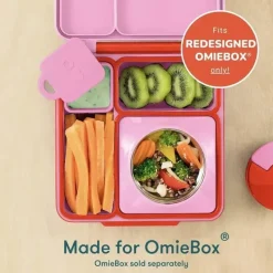 OmieBox - 2Pk recipientes para imersão à prova de vazamentos para viagem, rosa/azul-petróleo Sale
