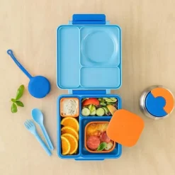 OmieBox - Recipientes de silicone para lanches à prova de vazamentos para viagem, laranja Fashion