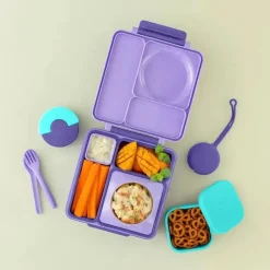 OmieBox - Recipientes de silicone para lanches à prova de vazamentos para viagem, azul-petróleo Discount