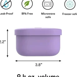 OmieBox - Recipientes para armazenamento de alimentos com tampa, roxo Sale