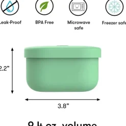 OmieBox - Recipientes para Armazenamento de Alimentos com Tampa, Verde Fashion