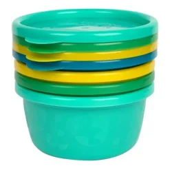 The First Years Os primeiros anos - Tigelas reutilizáveis GreenGrown® com tampa - Tigela para lanche infantil, 4 unidades Sale