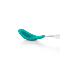 Oxo - Colher de alimentação Tot On-the-Go com estojo de viagem, azul-petróleo Hot