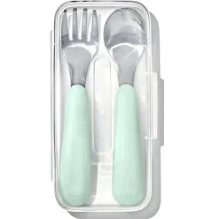 Oxo - Conjunto de garfo e colher Tot On-The-Go, Opala Clearance