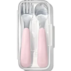 Oxo - Conjunto de garfo e colher Tot On-The-Go, Blossom Discount