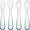 Oxo - Multipack de garfo e colher de plástico Tot 4Pk, azul marinho New