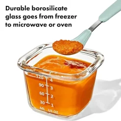 Oxo - Tot Glass Baby Blocks Food Storage Containers 4 Oz Sale