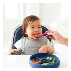 Oxo - Prato de jantar dividido em silicone Tot, azul marinho Outlet