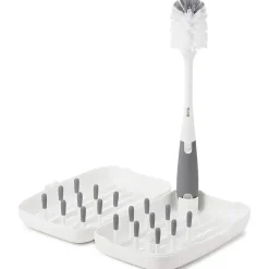 Oxo - Rack de secagem Tot Travel Size com escova para garrafas, cinza Hot