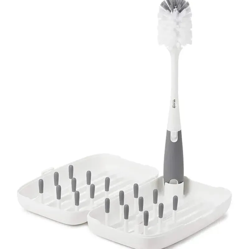 oxo__rack_de_secagem_tot__SKUWuFdmbUE_0.webp Oxo - Rack de secagem Tot Travel Size com escova para garrafas, cinza Hot