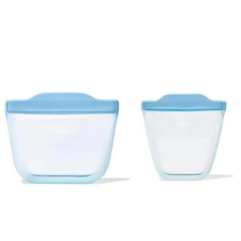 oxo__sacos_reutilizveis_d_SKUEC7VwCuI_0.webp Oxo - Sacos reutilizáveis de silicone Tot - Conjunto de 2 peças de copos e lanches, Dusk Discount
