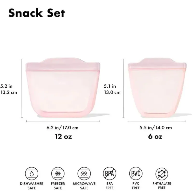 oxo__sacos_reutilizveis_d_SKUEC7VwCuI_6.webp Oxo - Sacos reutilizáveis de silicone Tot - Conjunto de 2 peças de copos e lanches, Dusk Discount