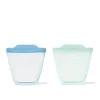 Oxo - Tot Silicone Sacos Reutilizáveis ​​2 Pc Stand Up Cup Set, Opal E Dusk Fashion