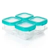 Oxo Tot Baby Blocks Contêineres de Armazenamento Congelador 6 oz - Teal Sale