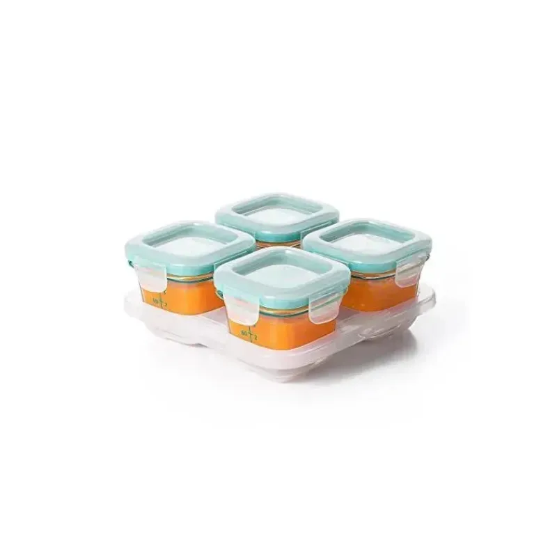 oxo_tot_glass_baby_blocks_SKUHceb7pWb_0.webp Oxo Tot Glass Baby Blocks 4 oz - Teal New
