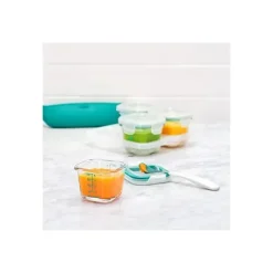 Oxo Tot Glass Baby Blocks 4 oz - Teal New