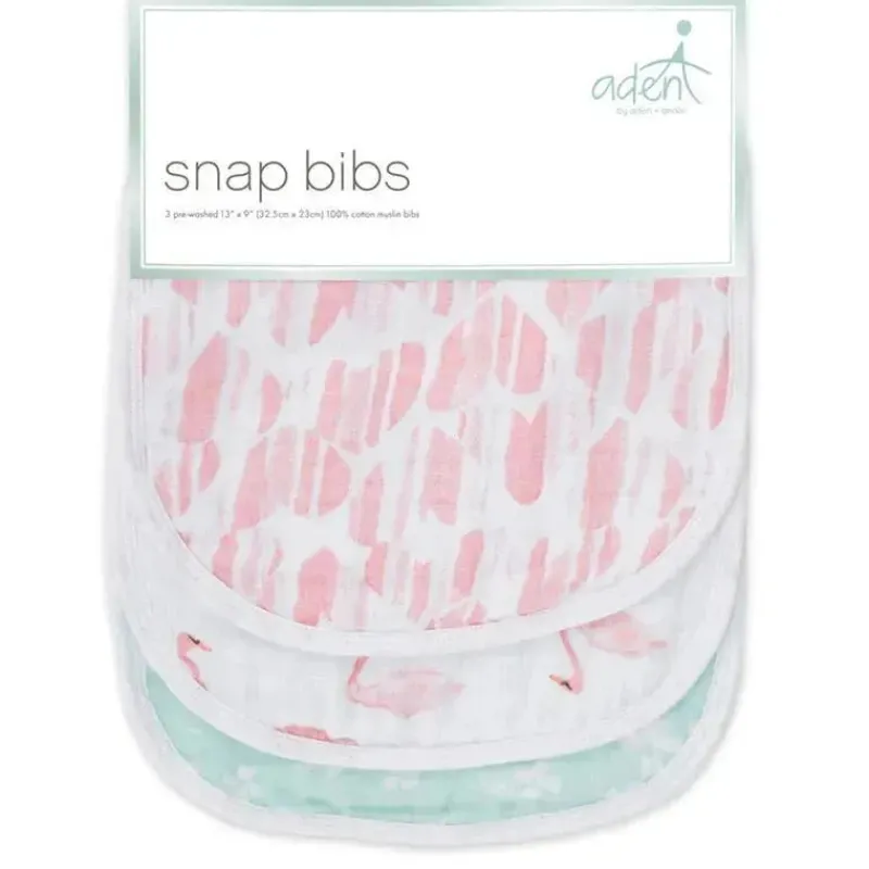 pacote_com__babadores_ade_SKURbethEv2_1.webp Aden + Anais Pacote com 3 babadores Essentials Snap, estampas mistas Clearance