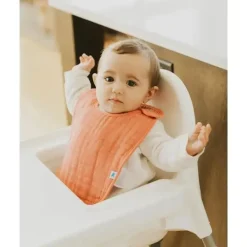 Little Unicorn Pacote com 3 babadores de musselina de algodão pequeno unicórnio - pétala de rosa Online
