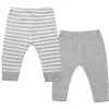Kushies Baby Pacote com 2 calças Kushies Classics - Cinza Best