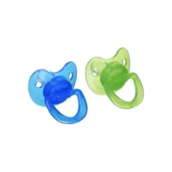 Baby King Pacote com 2 chupetas de silicone - cores sortidas Clearance