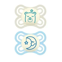 Mam Pacote de 2 chupetas 0-6 meses Perfect Night da - Azul New
