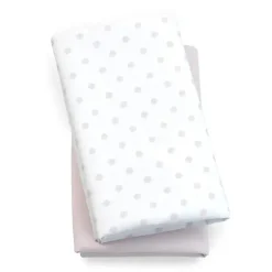Chicco Pacote de 2 lençóis de ninar , ponto rosa Outlet