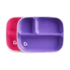Munchkin Pacote de 2 pratos divididos Splash, rosa/roxo Discount