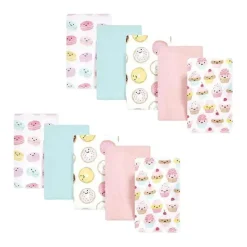 Baby Vision Pano de Arroto de Flanela 10Pk, Cupcake Mais Doce Fashion