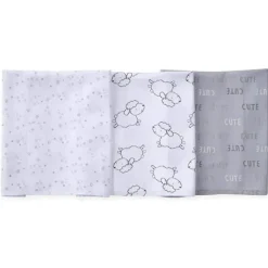 Gerber Panos de arroto de cordeiro 3 pk para bebês Fashion