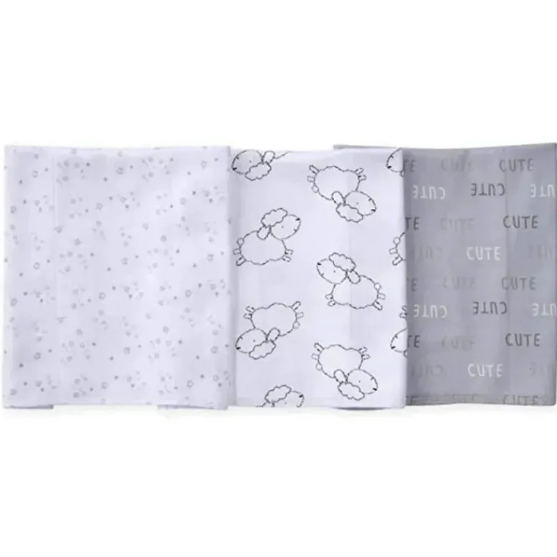 Gerber Panos de arroto de cordeiro 3 pk para bebês Fashion