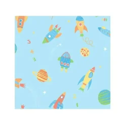 Brewster Papel de parede estilo moderno , espaço sideral turquesa explodir Fashion