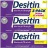 Desitin Pasta de assaduras de fralda de força máxima 3 PK de 4,8 OZ Clearance