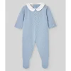 Paz Rodriguez - Baby Boy Knit Newborn Romper Vento, Sky Blue Best