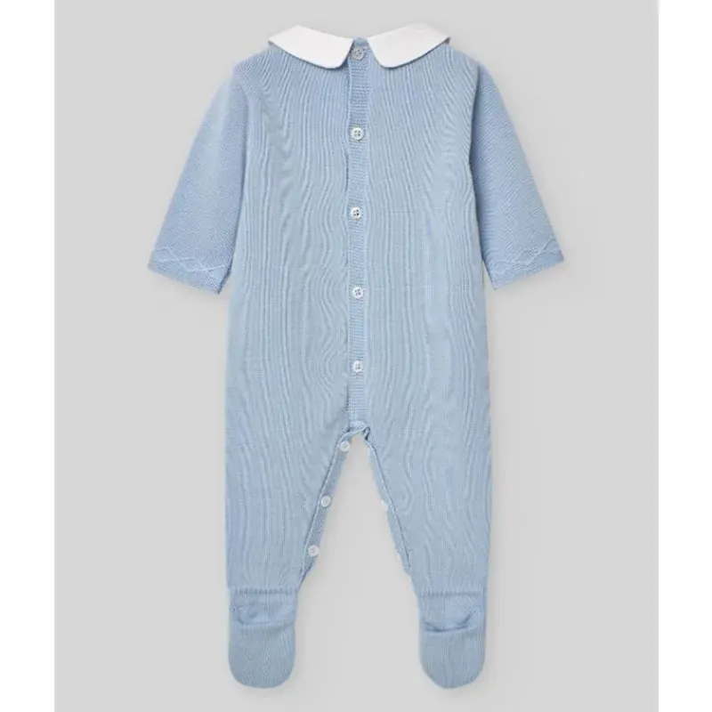 paz_rodriguez__baby_boy_k_SKUpHC4IfZN_1.webp Paz Rodriguez - Baby Boy Knit Newborn Romper Vento, Sky Blue Best