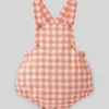 Paz Rodriguez - Baby Girl Woven Macacão Milu, Tangerina Sale