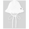 Paz Rodriguez - Baby Knit Newborn Bonnet Linda, Chalk Pink/White Sale