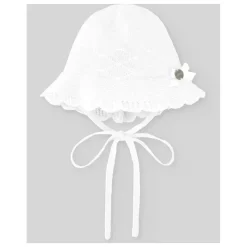 Paz Rodriguez - Baby Knit Newborn Bonnet Linda, Chalk Pink/White Sale